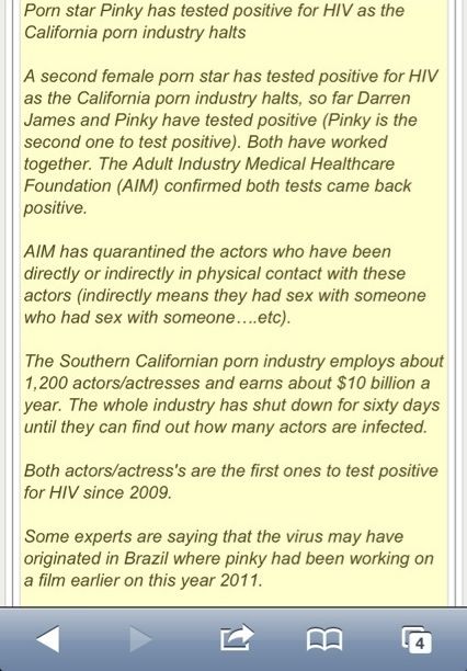 fake message saying that Pinky had HIV/AIDS