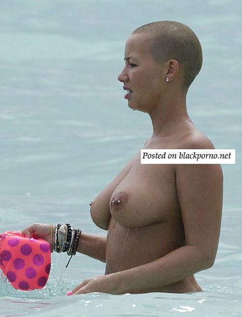 Amber Rose Topless In Barbados