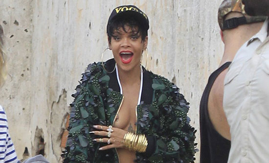 Rihanna Nipple Slip
